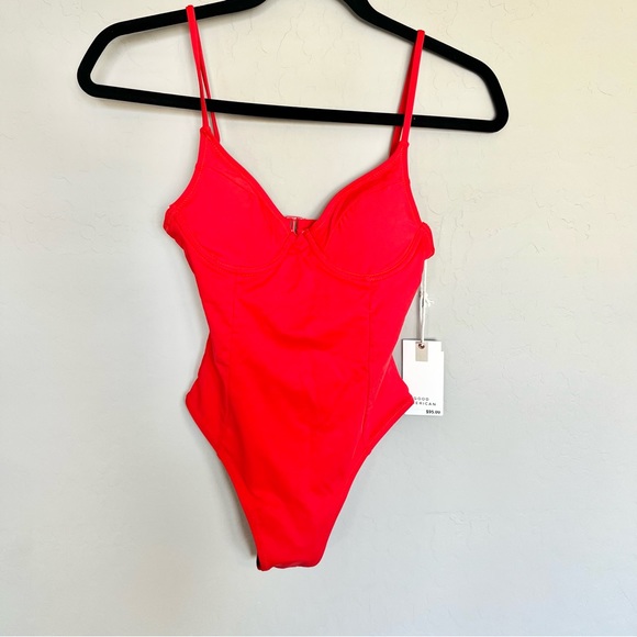 Good American Show Off Underwire One Piece Bright Poppy - Picture 5 of 10